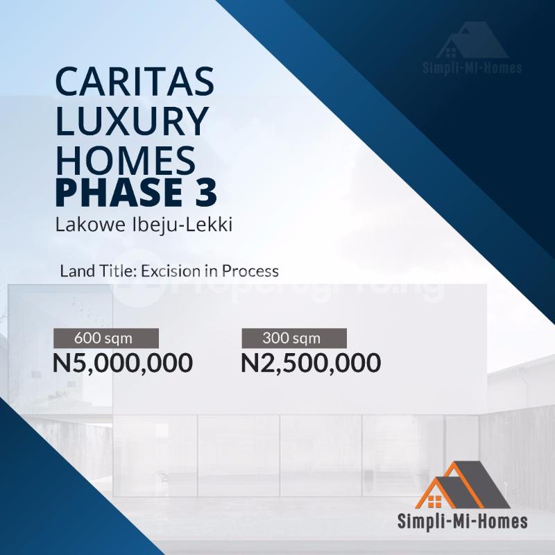 Land for sale Caritas Luxury Homes Phase 3 Onosa Lakowe Ibeju Lekki Lakowe Ajah Lagos