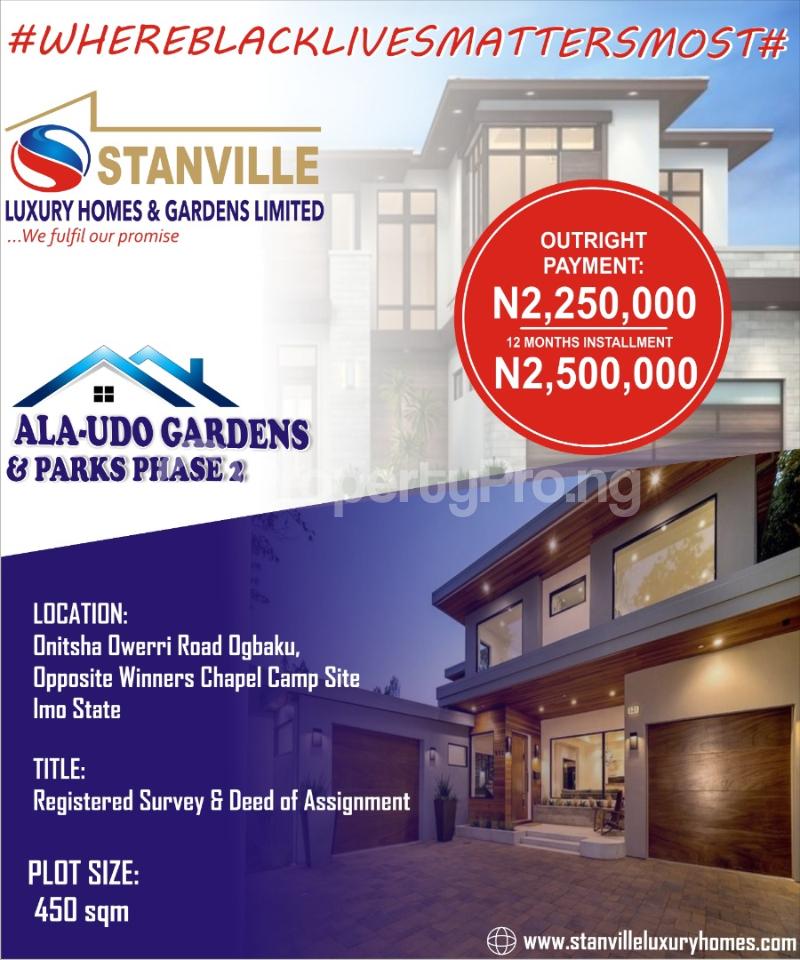 Land for sale Onitsha Owerri Road Ogbaku Owerri Imo