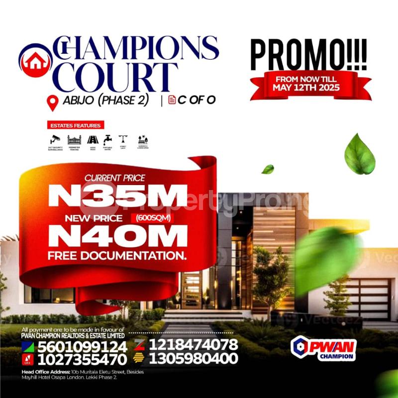 Land for sale Abijo Ajah Lagos - 0