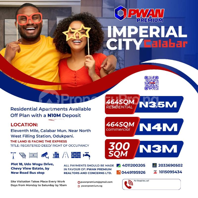 Land for sale Police Housing Project ,northwest Filling Station Calabar Cross River - 0