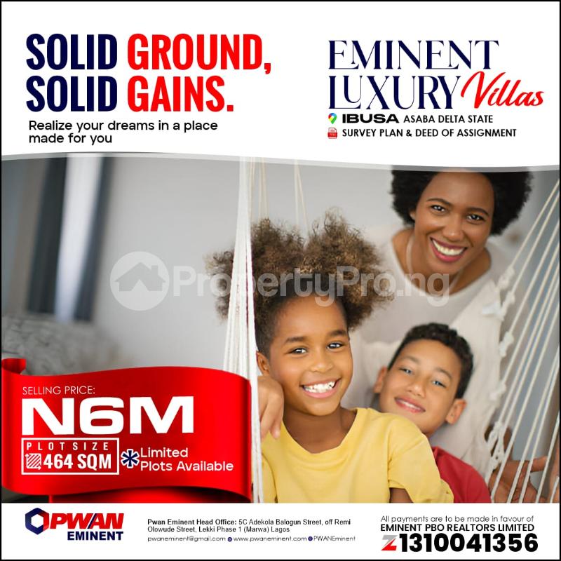 Land for sale Ibusa Asaba Delta - 0
