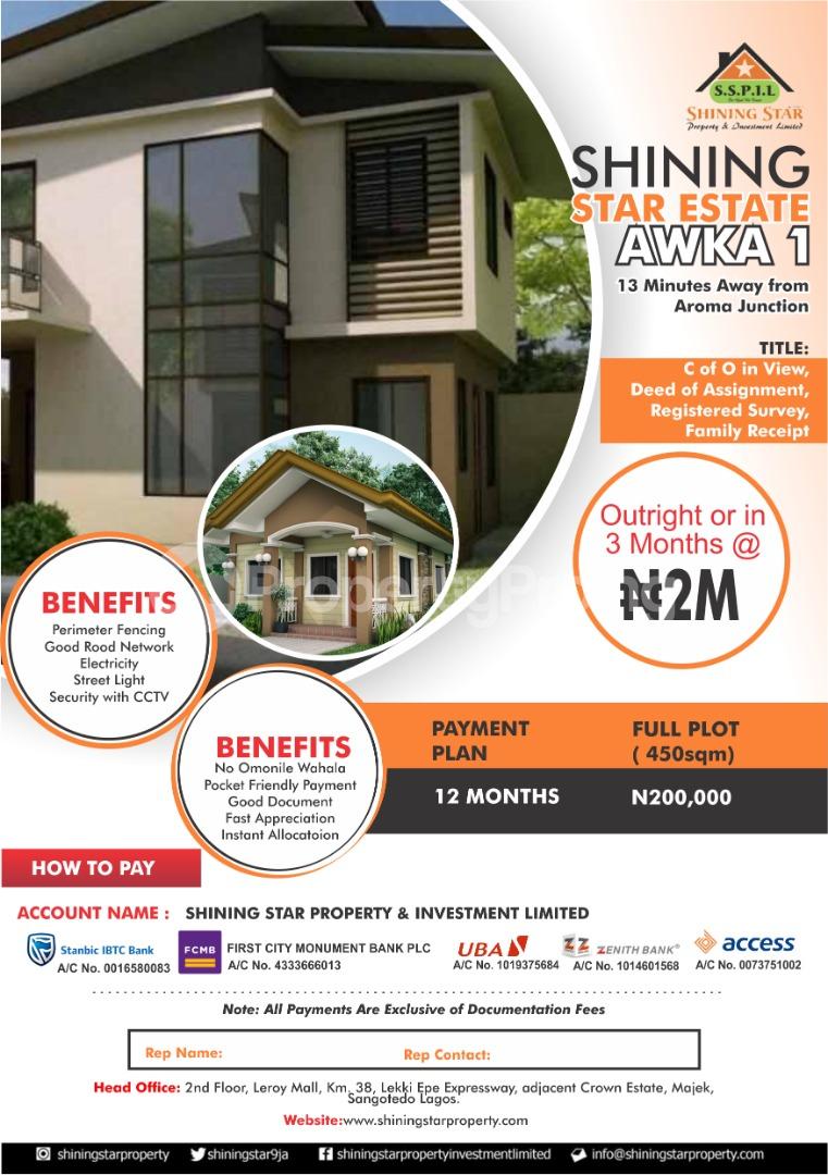 Land for sale Aroma Junction Awka South Anambra