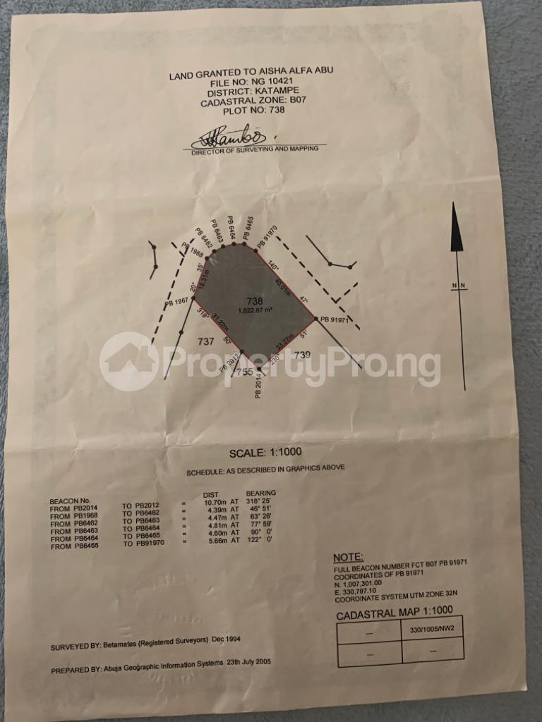 Land for sale Katampe Main Abuja