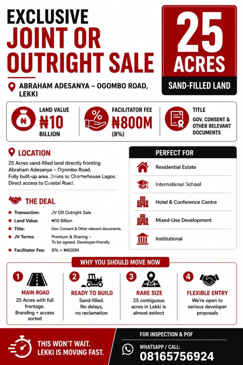Land for sale Lekki Lagos