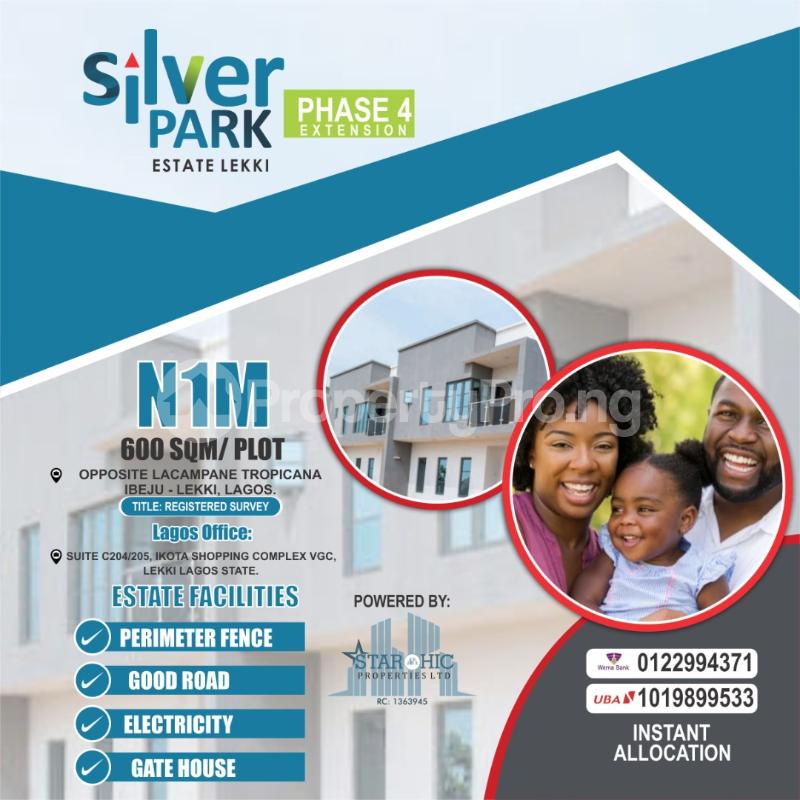 Land for sale Lacampane Tropicana Ise town Ibeju-Lekki Lagos