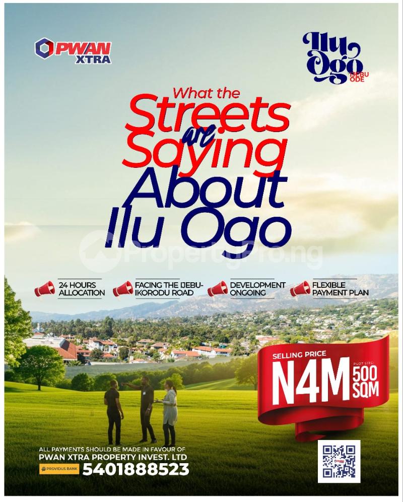 Land for sale Nnpc Filling Station ?? Tai Solanri University Of Education ?? Saint Anthony Catholic Church ?? Conoil ?? Chicago Park And Garden Estate Ijebu Ode Ogun - 0