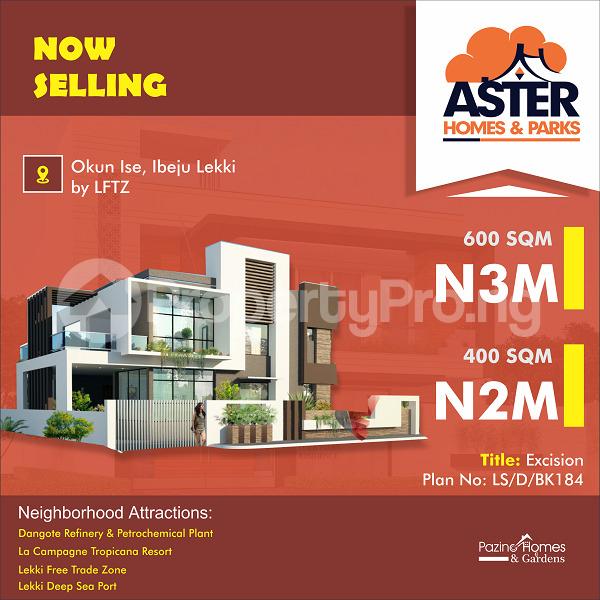 Land for sale Aster Homes And Garden Okun Ise Ibeju Lekki Ise town Ibeju-Lekki Lagos