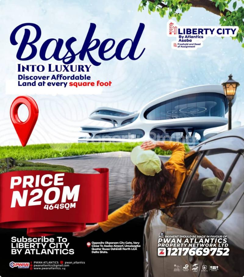 Land for sale Opposite Okpanam City Gate, Very Close To Asaba Airport Umuisagba Quarter Ibusa Oshimili North Lga, Asaba Delta - 0