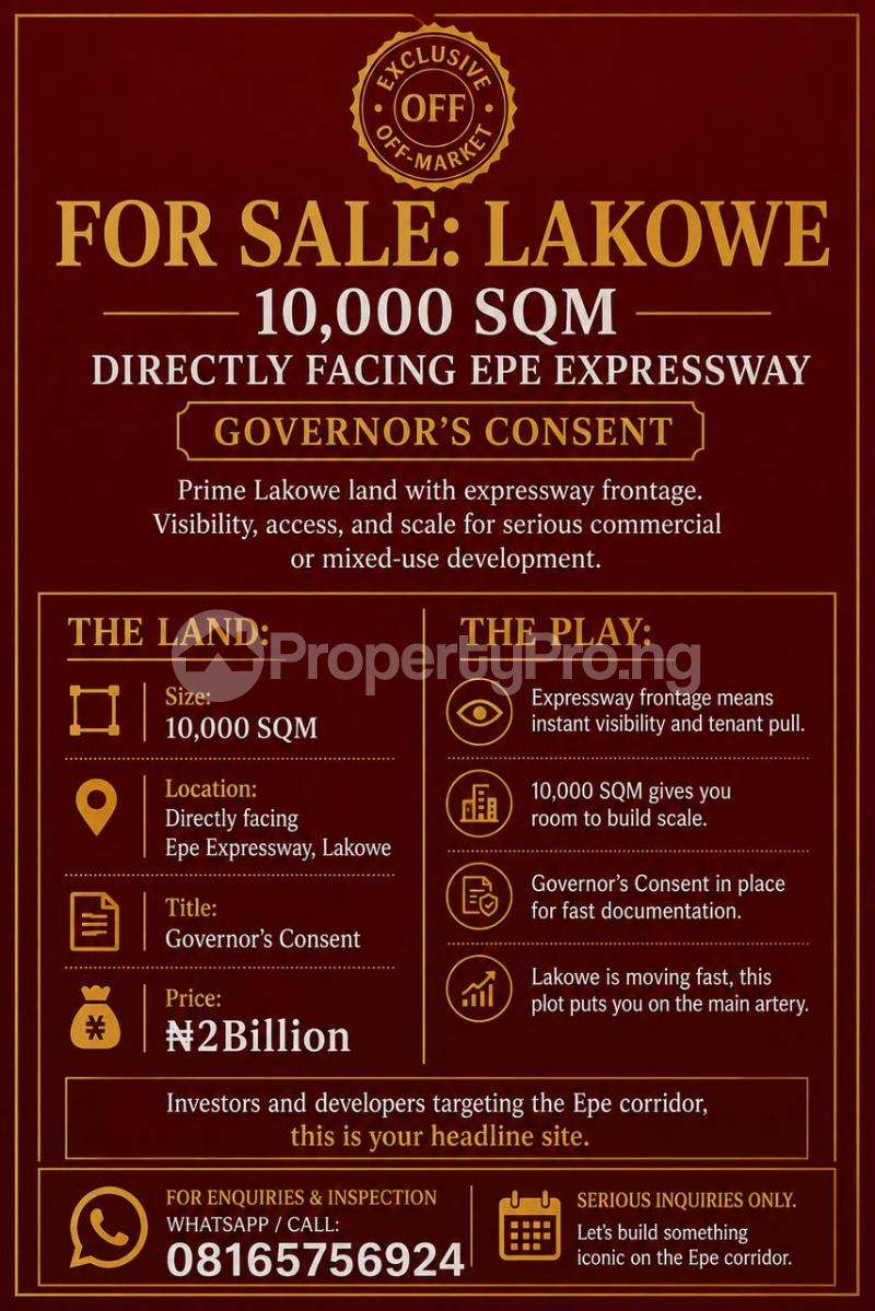 Land for sale Epe Lagos
