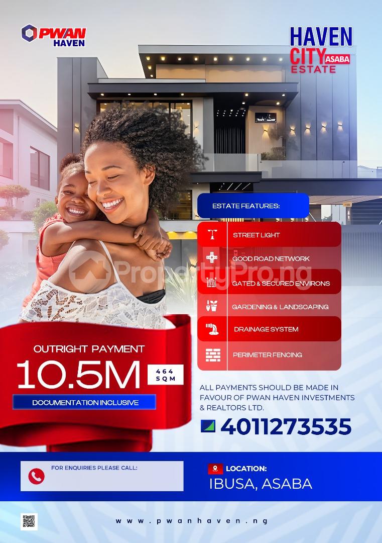 Land for sale Ibusa, Asaba Delta