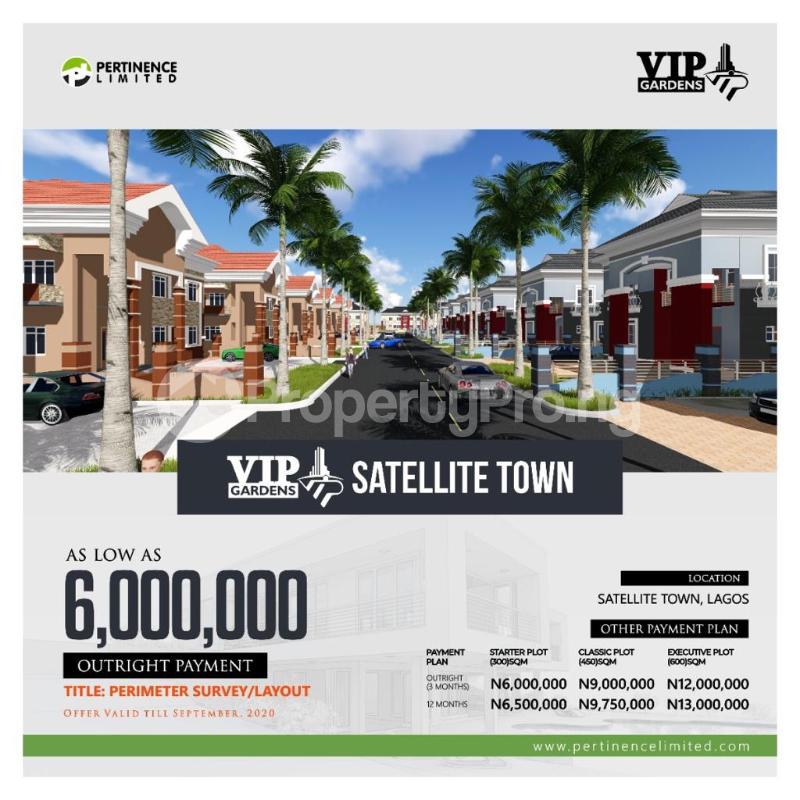 Land for sale Satellite Town Amuwo Odofin Lagos