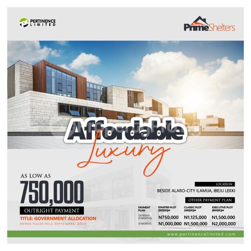Land for sale Ilamija, Beside Alaro City Ibeju-Lekki Lagos