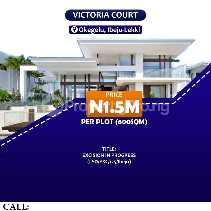 Land for sale Victoria Court Okegelu Ibeju Lekki Ikegun Ibeju-Lekki Lagos - 0