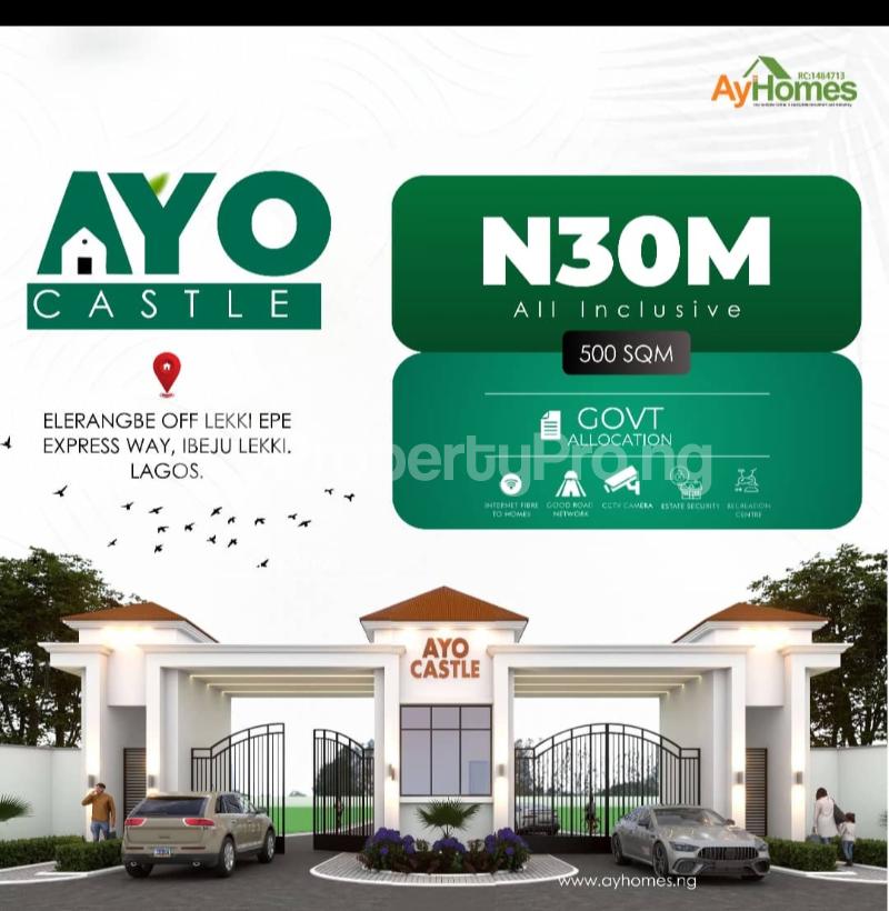 Land for sale Elerangbe Off Lekki Epe Expressway Epe Lagos