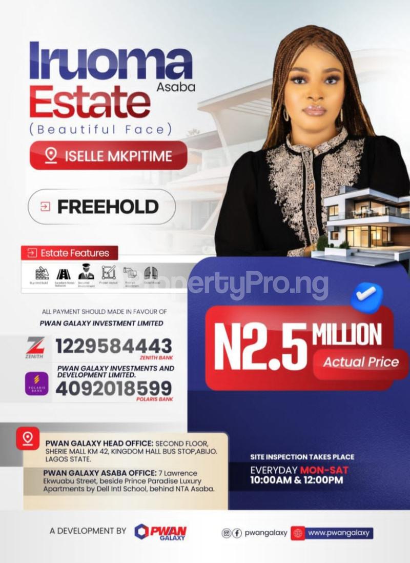 Land for sale Issele Mkpitime Asaba Delta