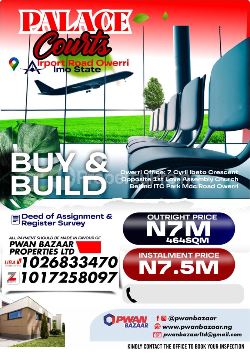 Land for sale Airport Road Owerri Imo