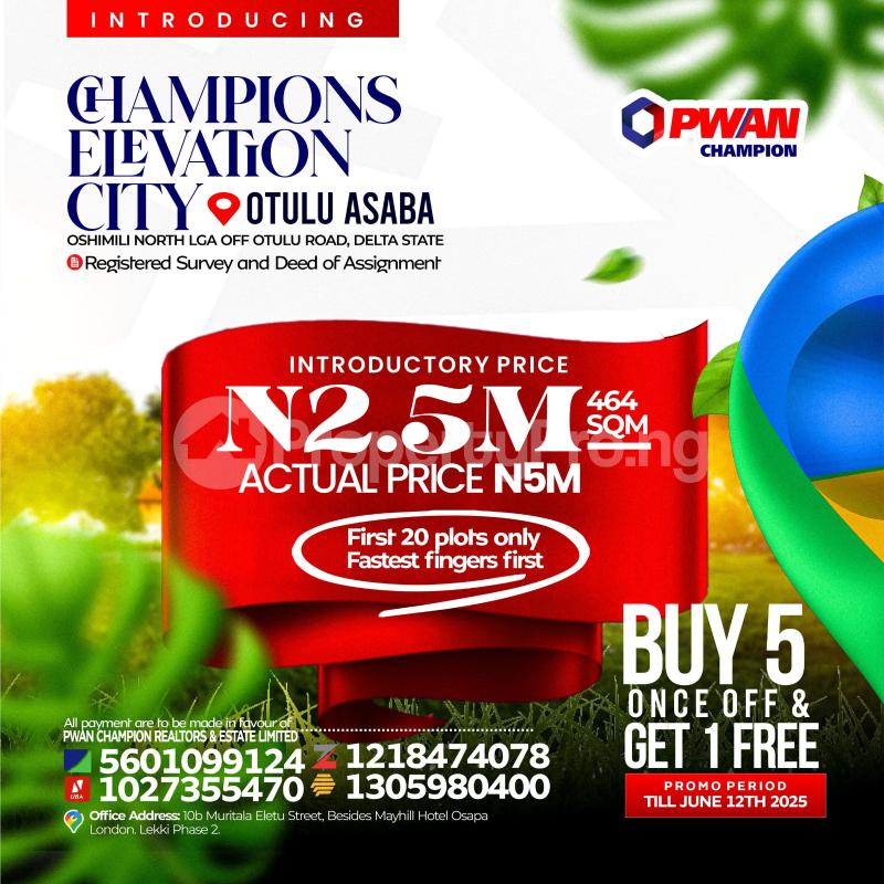 Land for sale Oshimili North Lga Off Otulu Road Asaba Delta - 0