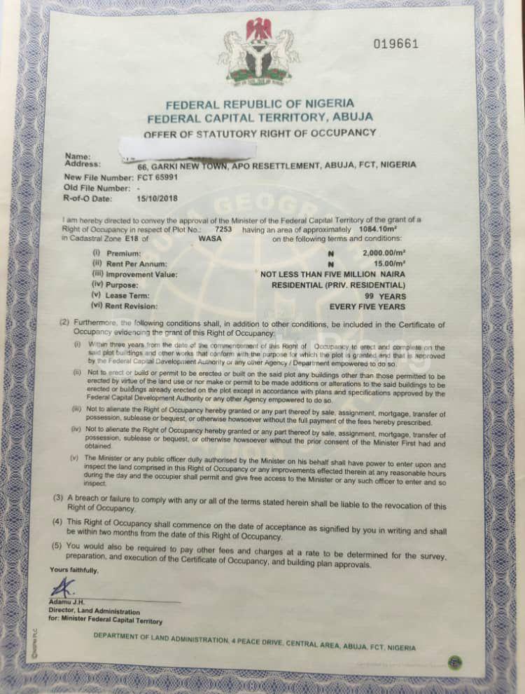 Land for sale Wasa Abuja Phase 2 Abuja