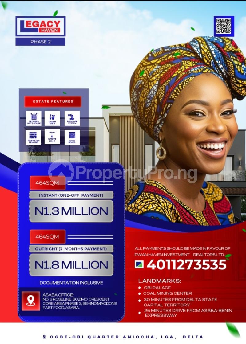 Land for sale Ogbe Obi Aniocha Aniocha South Delta