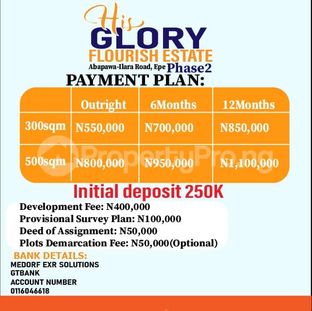 Land for sale Epe Lagos - 0