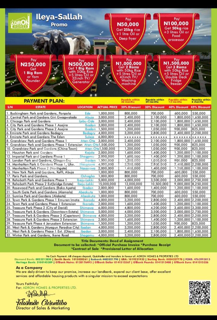 Land for sale Abeokuta Ogun