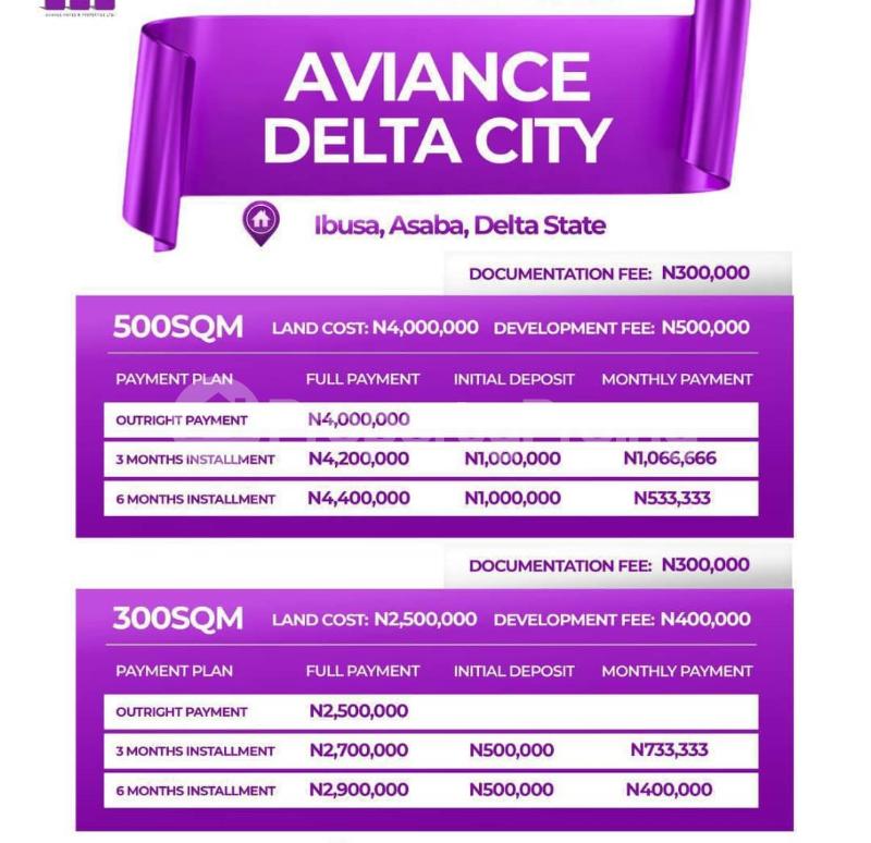 Land for sale Asaba Delta