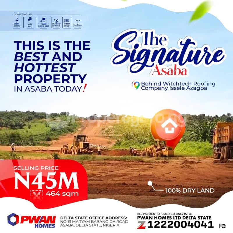 Land for sale The Signature, Asaba Delta