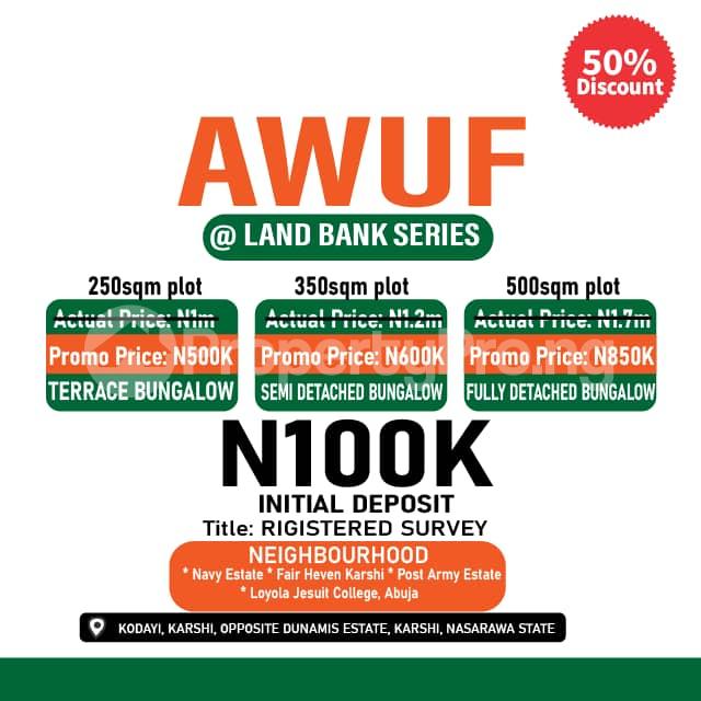 Land for sale Karshi Apo Road Karsana Abuja