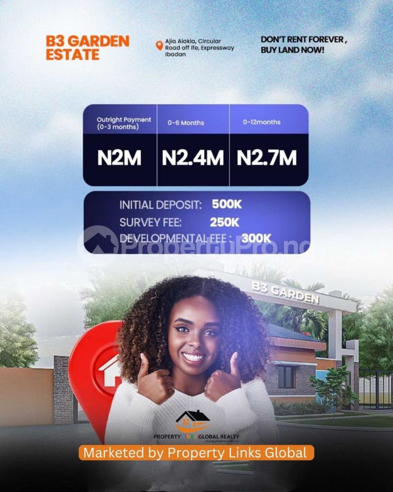 Land for sale B3 Garden Estate Located In Alakia Off Circular Road Alakia Ibadan Oyo