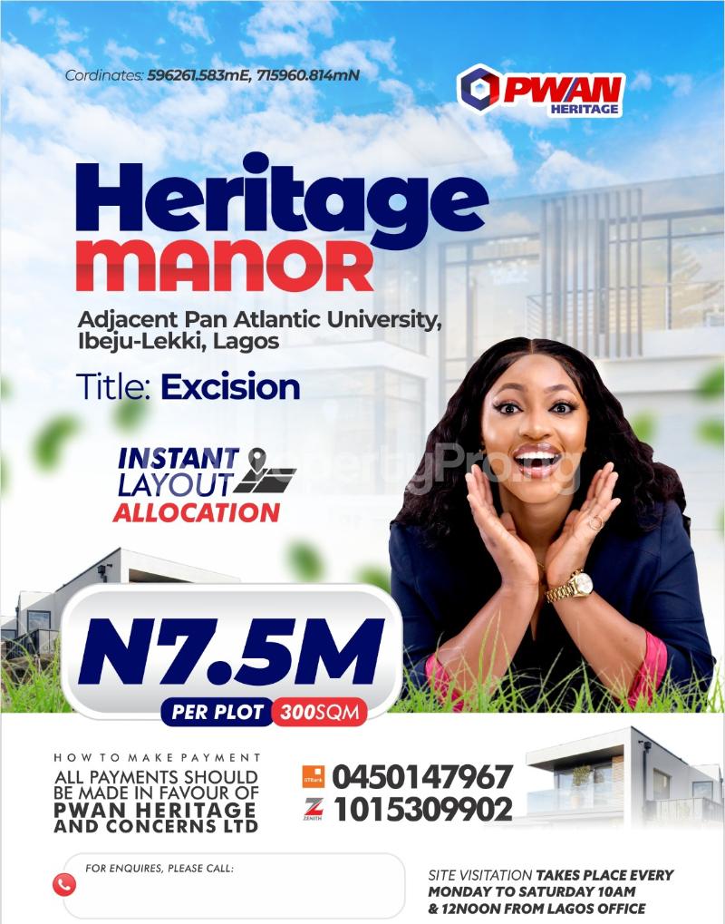 Land for sale Pan Atlantic University, Eleko Ibeju-Lekki Lagos - 0