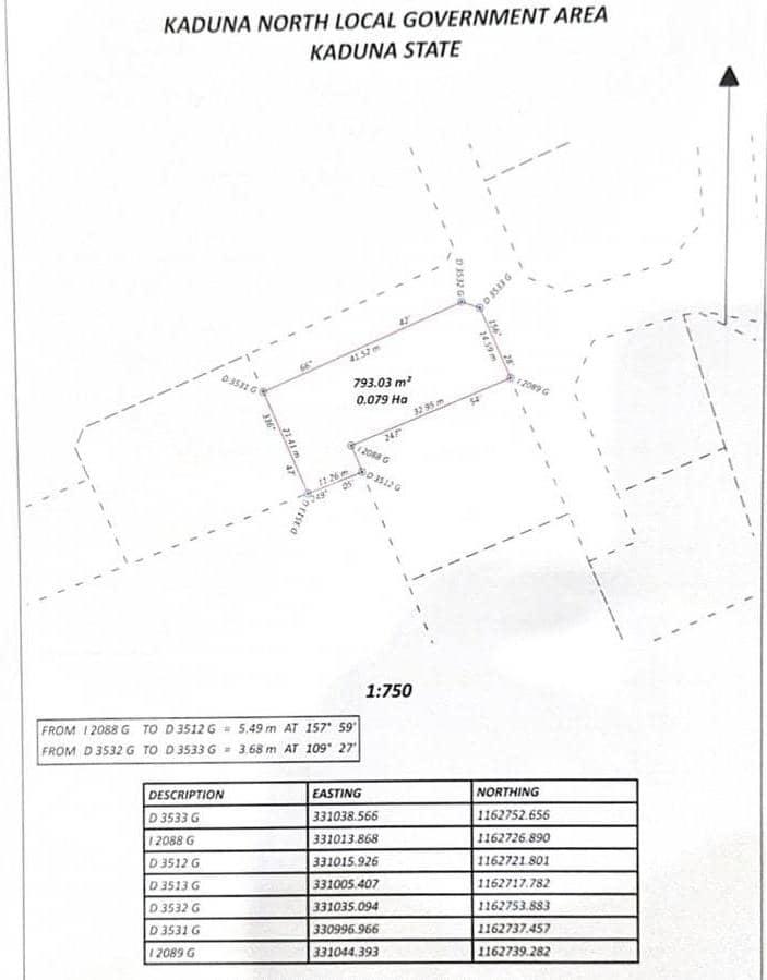 Land for sale Rimi College Quarter Kaduna North Kaduna