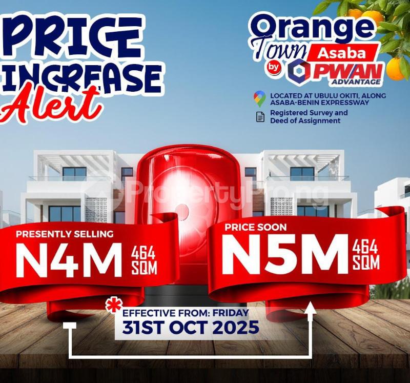 Land for sale Orange Town Asaba,ubulu Okiti Along Asaba Benin Express Asaba Delta - 0