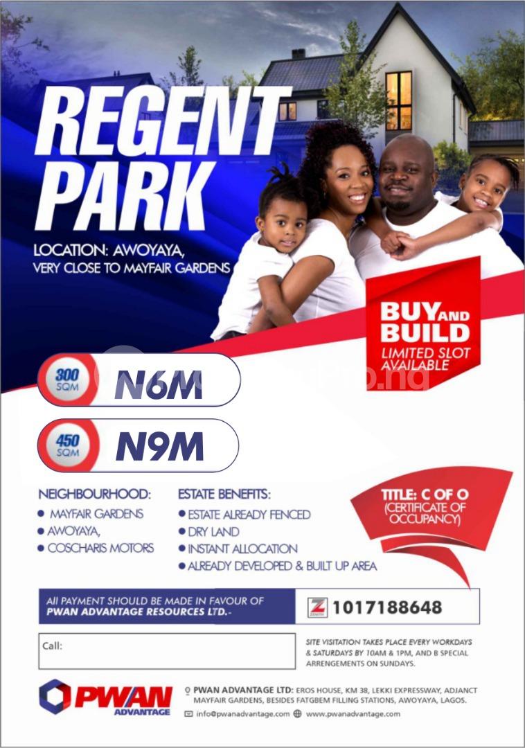 Land for sale Awoyaya Ajah Lagos