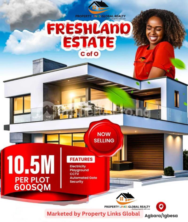 Land for sale Fresh Land Estate Close To Free Trade Zone And Badagry Beach, Agbara Seaport Badagry Badagry Lagos