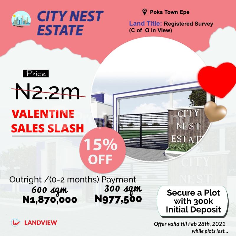 Land for sale 1 Minute From Atlantic Hall School Epe Lagos - 0