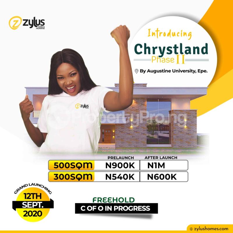 Land for sale By Augustine University Epe Lagos