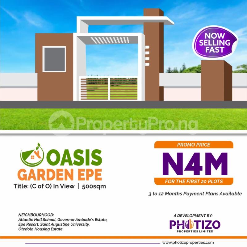 Land for sale Poka,epe 1 Minute Drive From The Popular Atlantic Hall School Epe Lagos