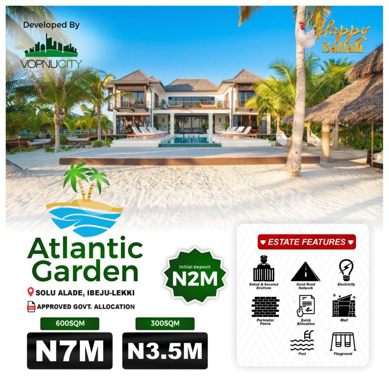 Land for sale Atlantic Garden Estate Free Trade Zone Ibeju-Lekki Lagos