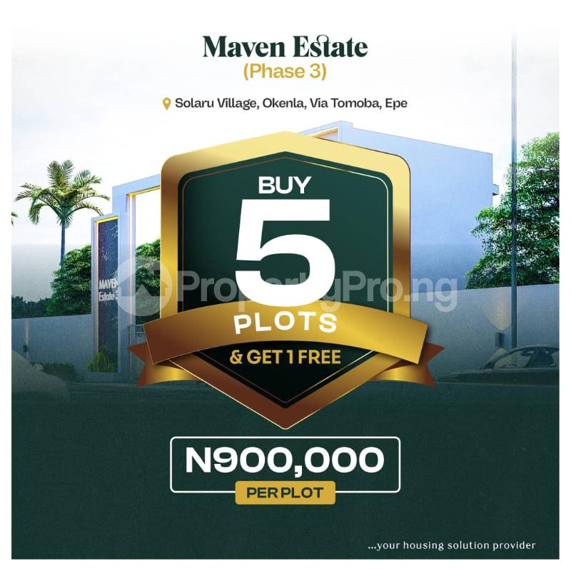 Land for sale Maven Estate Phase 3 Okenla Via Tomoba Epe The Epe Road Epe Lagos - 0