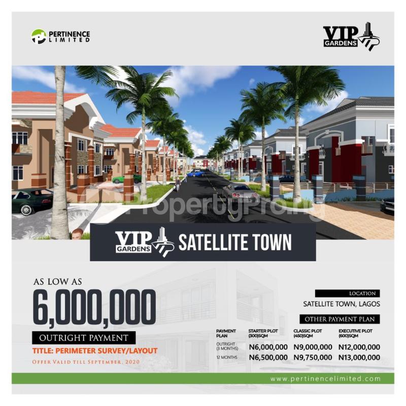 Land for sale Satellite Town Amuwo Odofin Lagos