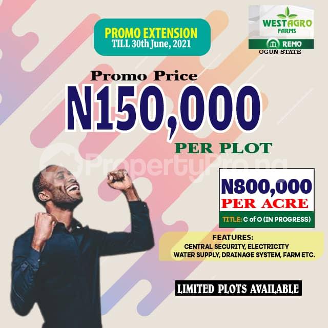 Land for sale Remo North Ogun