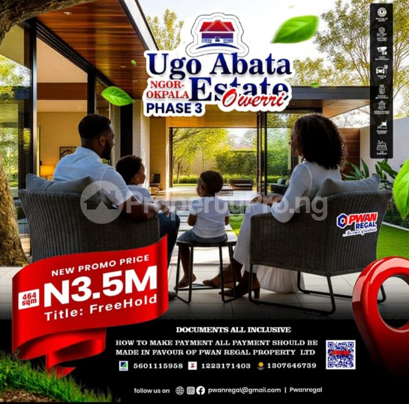 Land for sale Close To The Airport And Major Highways Ngor-Okpala Imo