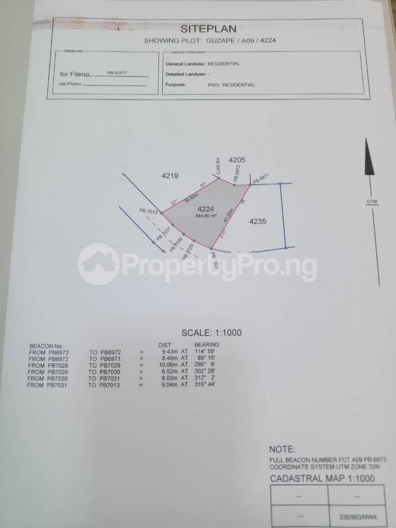 Land for sale Guzape District Guzape Abuja