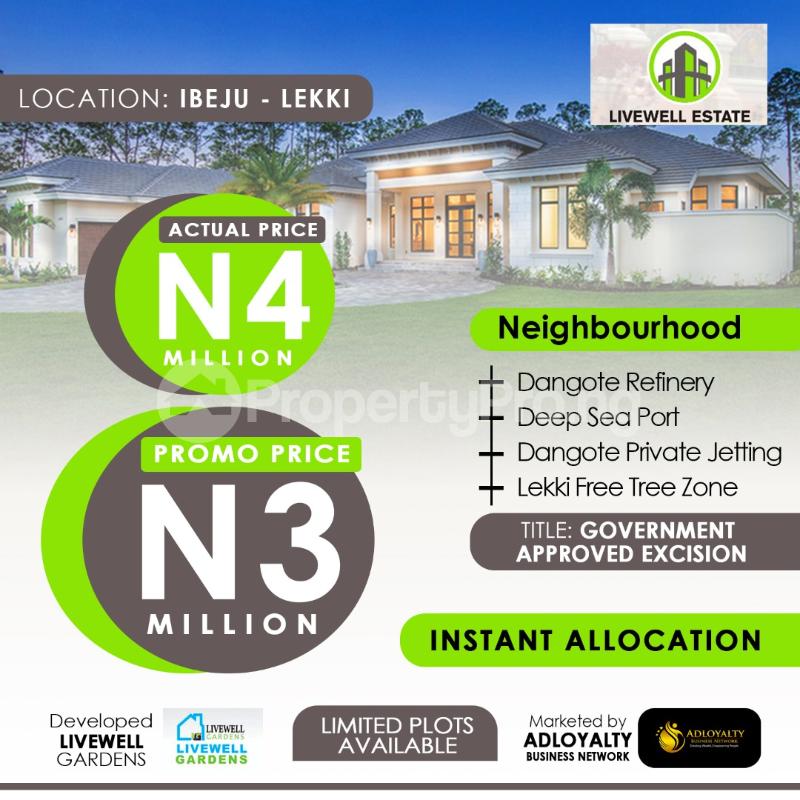 Land for sale 15 Minutes Drive From Dangote Refinery Ogogoro Ibeju-Lekki Lagos - 0