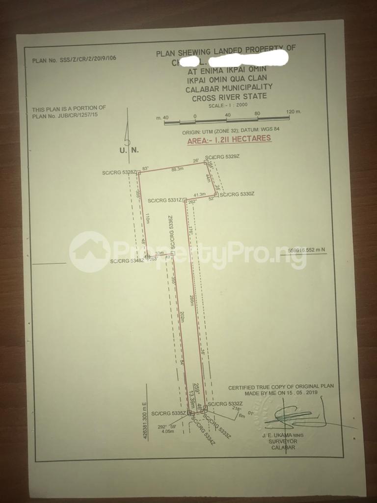 Land for sale Minister Rotim Amechi Avenue Calabar Cross River