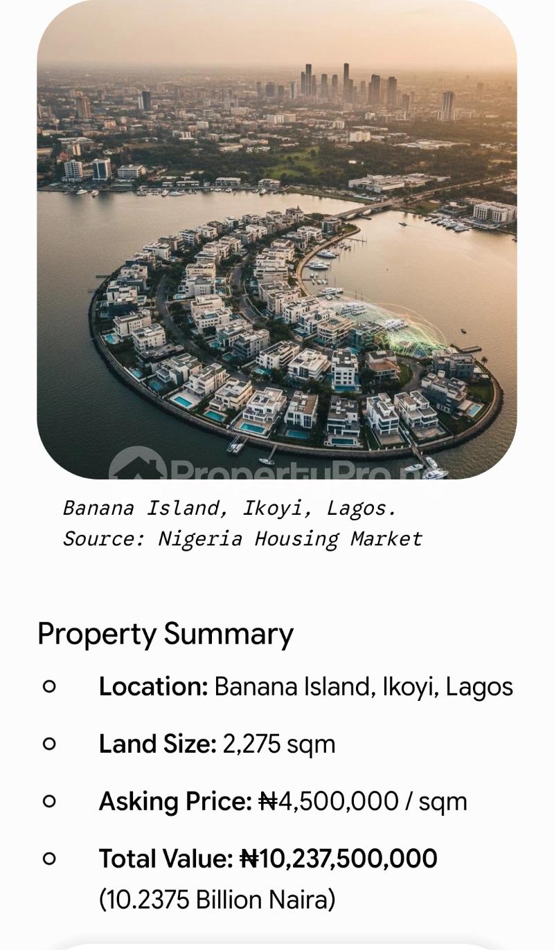 Land for sale Banana Island, Ikoyi Banana Island Ikoyi Lagos
