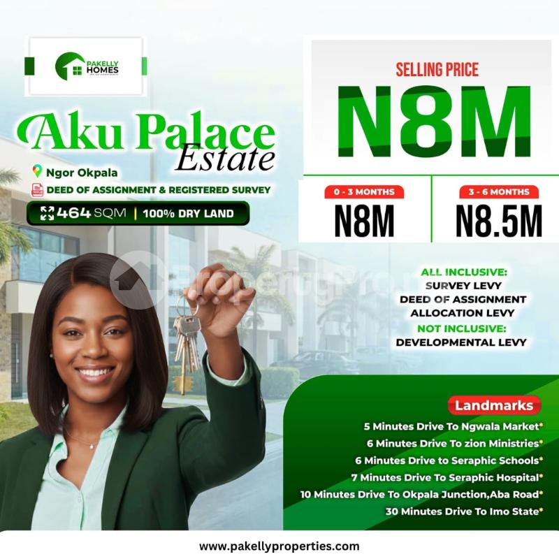 Land for sale Ngor Okpala Imo State Ngor-Okpala Imo