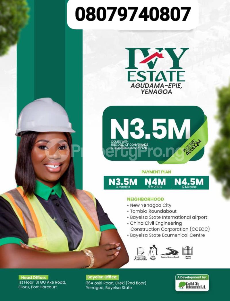 Land for sale Yenegoa Bayelsa