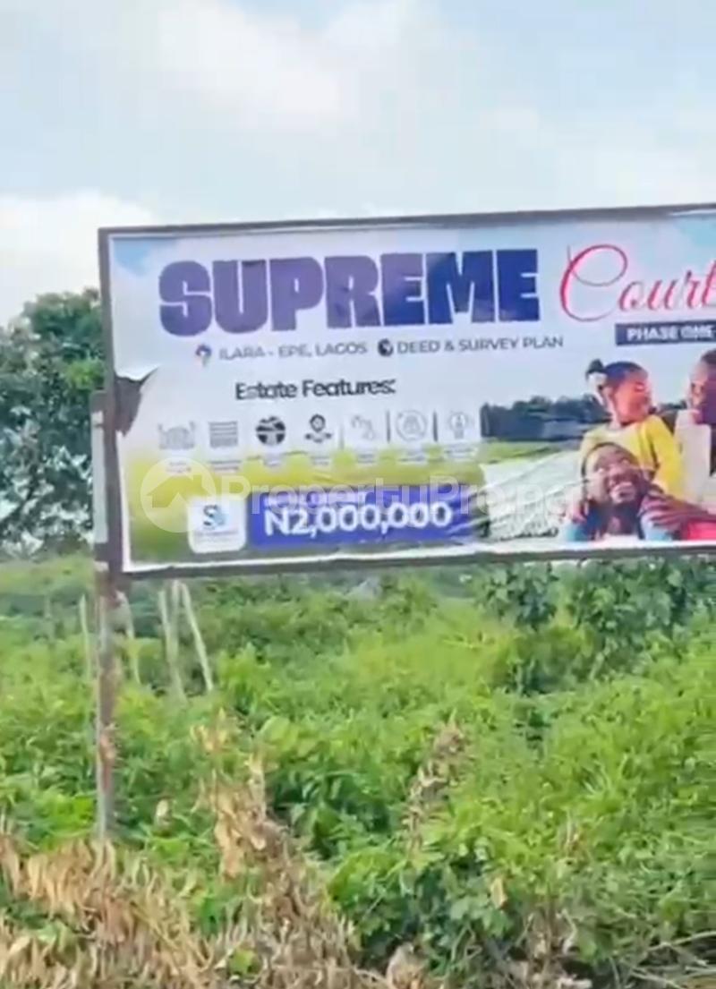 Land for sale Supreme Court Phase 1 Ilara Epe Road Epe Lagos