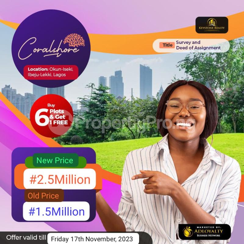 Land in LaCampaigne Tropicana IbejuLekki Lagos Land for sale in